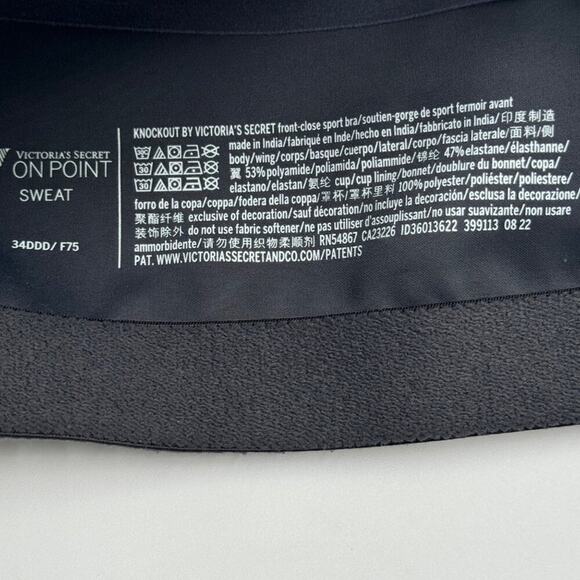 Victoria's Secret Sports Bra Women's 34DDD Zipper Front Closure High Imp… - Picture 13 of 14